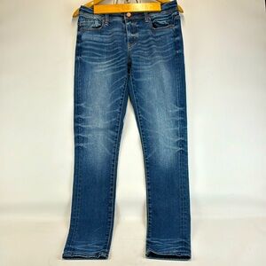 BUCKLE BLACK Fit No 76 Skinny Blue Jeans Candiani Italian Denim Size 26 x 32